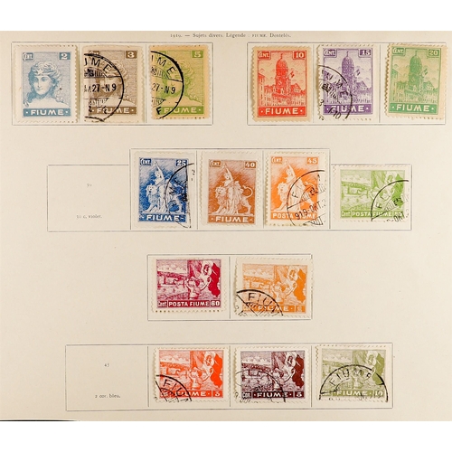 437 - FIUME 1918-24 RANGES incl. 1918-19 