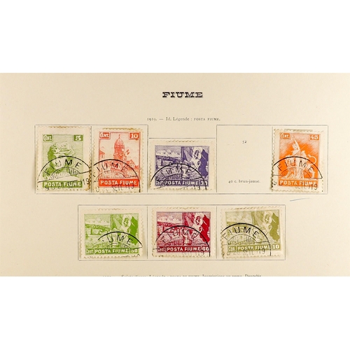 437 - FIUME 1918-24 RANGES incl. 1918-19 