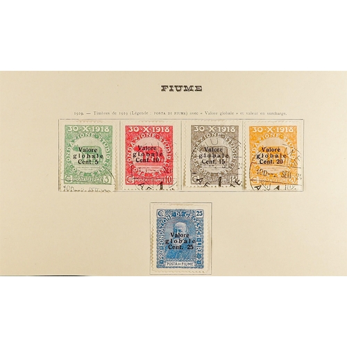 437 - FIUME 1918-24 RANGES incl. 1918-19 