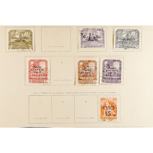 437 - FIUME 1918-24 RANGES incl. 1918-19 