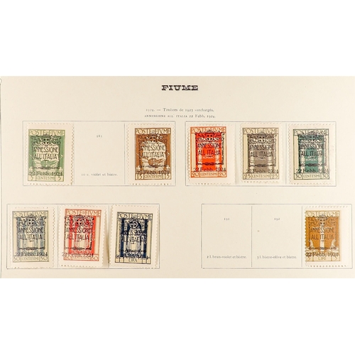 437 - FIUME 1918-24 RANGES incl. 1918-19 