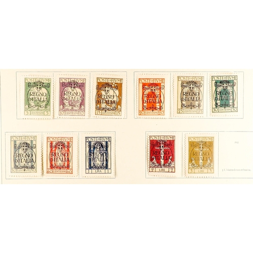 437 - FIUME 1918-24 RANGES incl. 1918-19 