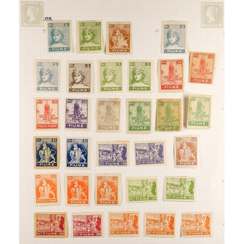 437 - FIUME 1918-24 RANGES incl. 1918-19 