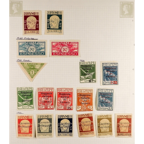 437 - FIUME 1918-24 RANGES incl. 1918-19 