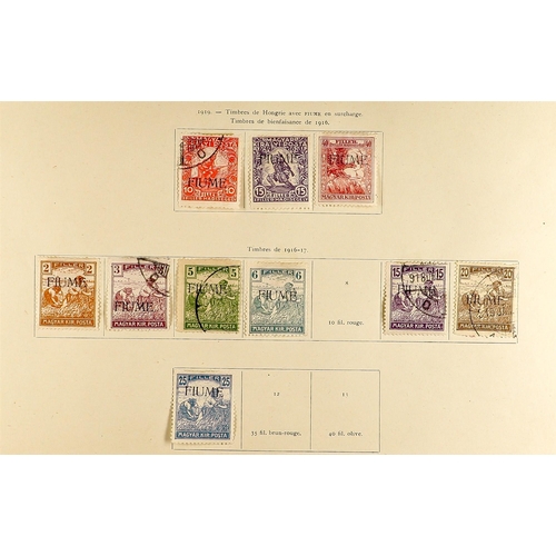 437 - FIUME 1918-24 RANGES incl. 1918-19 