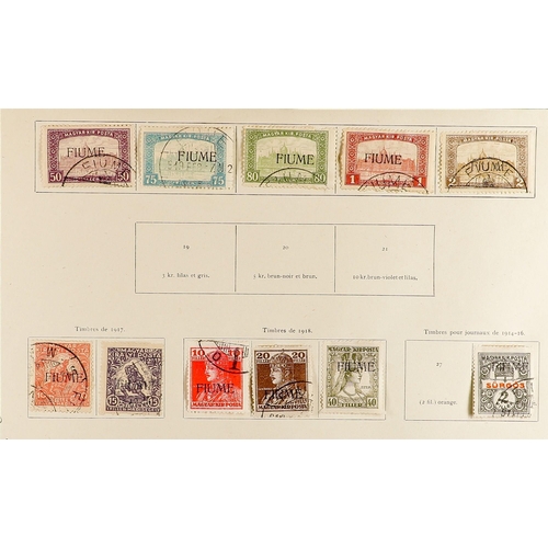 437 - FIUME 1918-24 RANGES incl. 1918-19 