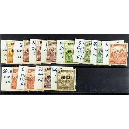 437 - FIUME 1918-24 RANGES incl. 1918-19 