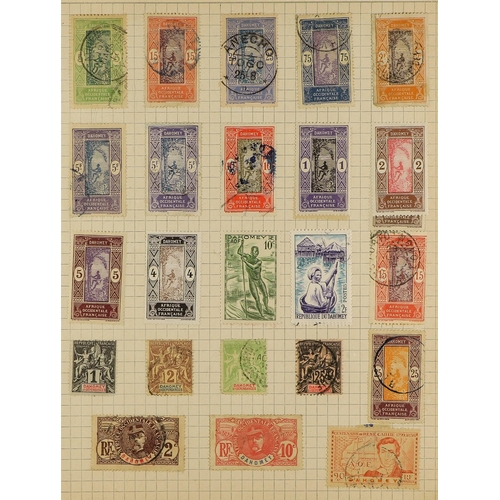 442 - FRANCE 1860-2008 a mint and used collection of France and Colonies in a spring back album. Incl. Tog... 