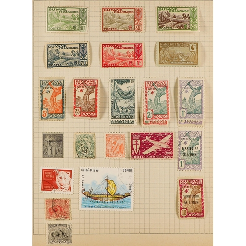 442 - FRANCE 1860-2008 a mint and used collection of France and Colonies in a spring back album. Incl. Tog... 