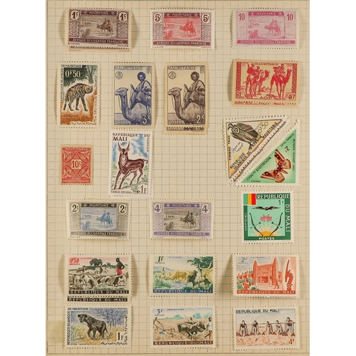 442 - FRANCE 1860-2008 a mint and used collection of France and Colonies in a spring back album. Incl. Tog... 