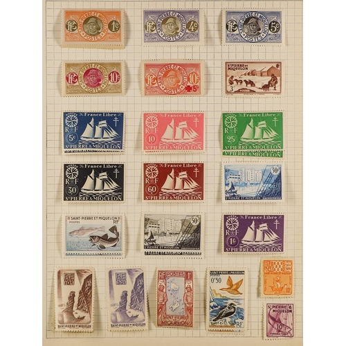 442 - FRANCE 1860-2008 a mint and used collection of France and Colonies in a spring back album. Incl. Tog... 