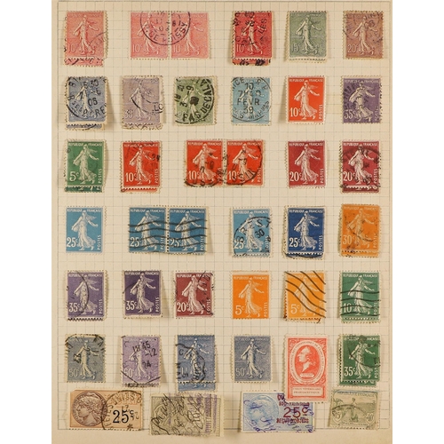 442 - FRANCE 1860-2008 a mint and used collection of France and Colonies in a spring back album. Incl. Tog... 