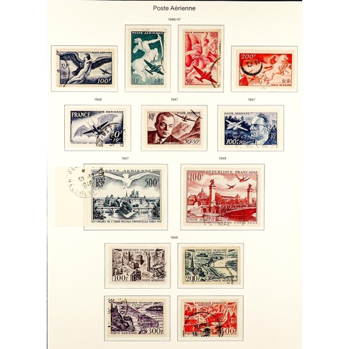 447 - FRANCE 1927-49 USED AIR STAMPS COLLECTION incl. 1927 overprinted set Yvert 1/2 (SG 455/456) and 1936... 