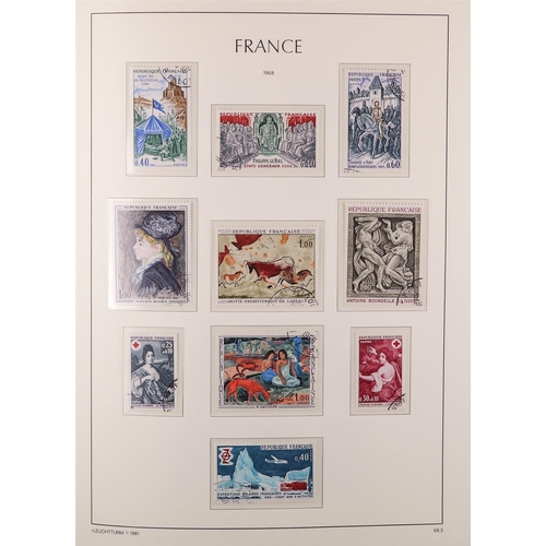 450 - FRANCE 1950-74 USED COLLECTION looks to be complete in a hingelss, Lighthouse album with slipcase, f... 