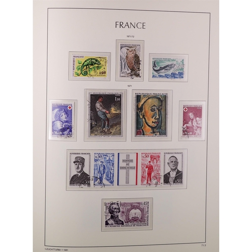 450 - FRANCE 1950-74 USED COLLECTION looks to be complete in a hingelss, Lighthouse album with slipcase, f... 