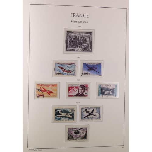 450 - FRANCE 1950-74 USED COLLECTION looks to be complete in a hingelss, Lighthouse album with slipcase, f... 