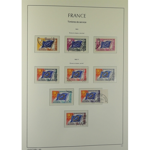 450 - FRANCE 1950-74 USED COLLECTION looks to be complete in a hingelss, Lighthouse album with slipcase, f... 