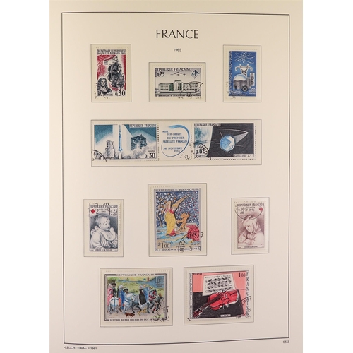 450 - FRANCE 1950-74 USED COLLECTION looks to be complete in a hingelss, Lighthouse album with slipcase, f... 