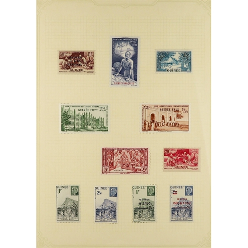 461 - FRENCH COLONIES GUINEA 1892-1944 mint collection incl. 1892 Peace & Commerce set (ex 10c & 15c) incl... 