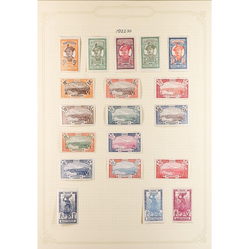 466 - FRENCH COLONIES MARTINIQUE 1888-1947 mint collection incl. 1888-91 