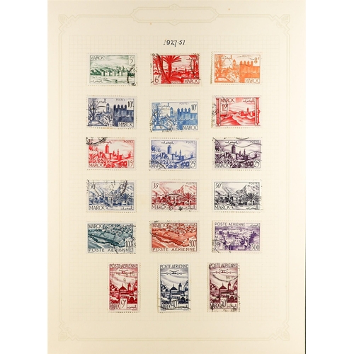 467 - FRENCH COLONIES MOROCCO 1891-1955 used collection incl. 1891-1900 surcharges on France to 50c on 50c... 