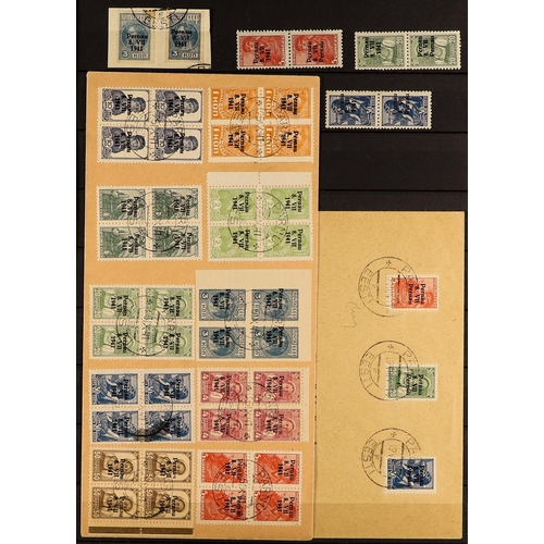 488 - GERMAN OCCUPATIONS ESTONIA - PERNAU 1941 overprinted Soviet stamps, collection of never hinged mint,... 