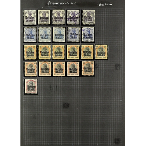 493 - GERMAN OCCUPATIONS WWI & WWII OCCUPATIONS MINT & USED COLLECTION in an album, includes WWI Romania, ... 