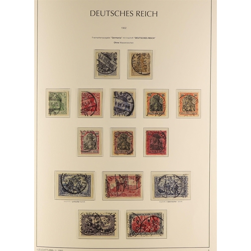 501 - GERMANY 1872-1932 USED COLLECTION incl. 1872 Eagles to 5g, 1874 2½ on 2½g and 9 on 9k, 1875-79 to bo... 