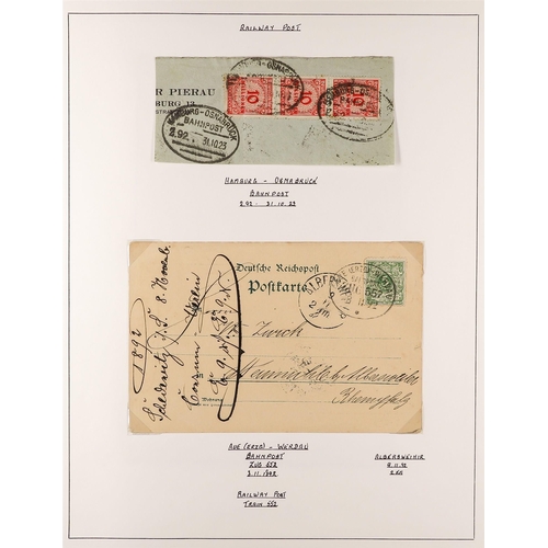 505 - GERMANY 1910-44 COVERS & CARDS COLLECTION incl. a pre-stamp cover to Scharzfeld, 1898 card to Switze... 