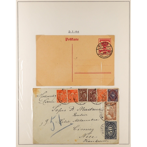 505 - GERMANY 1910-44 COVERS & CARDS COLLECTION incl. a pre-stamp cover to Scharzfeld, 1898 card to Switze... 