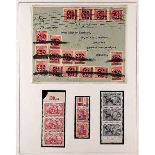 505 - GERMANY 1910-44 COVERS & CARDS COLLECTION incl. a pre-stamp cover to Scharzfeld, 1898 card to Switze... 