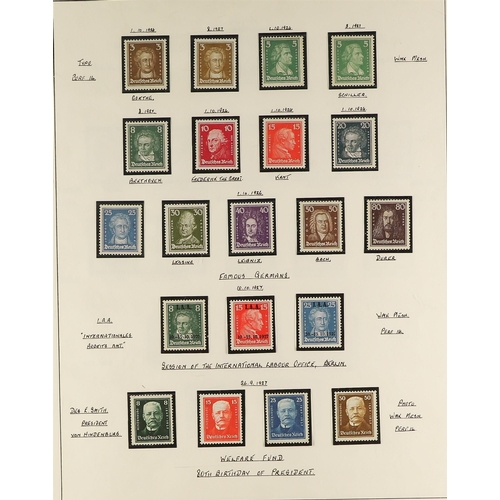 506 - GERMANY 1919-1933 MINT COLLECTION An interesting mint & never hinged mint collection presented in mo... 