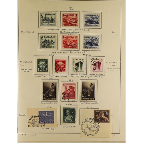 511 - GERMANY 1933-45 THIRD REICH USED COLLECTION incl. 1933 Reich stag set, 1933 Welfare set, 1933-36 Hin... 