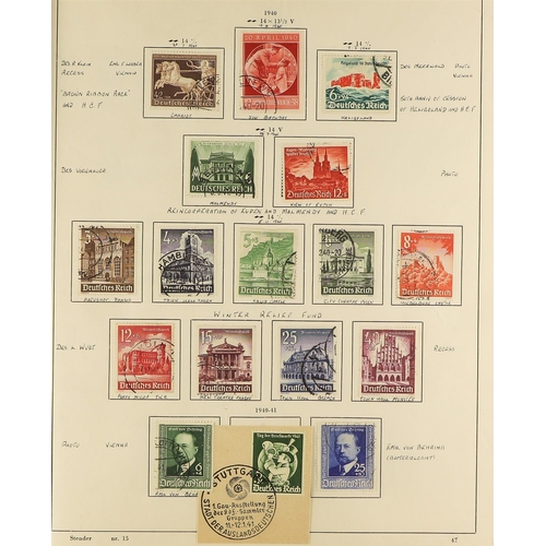 511 - GERMANY 1933-45 THIRD REICH USED COLLECTION incl. 1933 Reich stag set, 1933 Welfare set, 1933-36 Hin... 