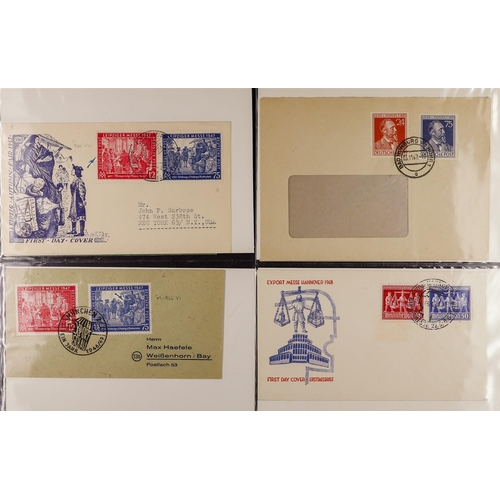 520 - GERMAN ALLIED ZONES 1945-51 POSTCARDS AND COVERS COLLECTION with examples from 'Allied Military Post... 