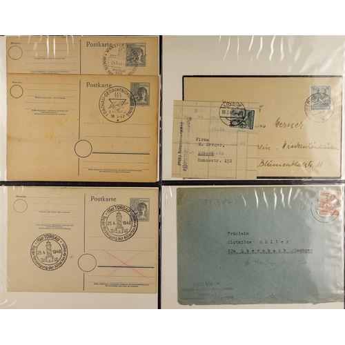 520 - GERMAN ALLIED ZONES 1945-51 POSTCARDS AND COVERS COLLECTION with examples from 'Allied Military Post... 