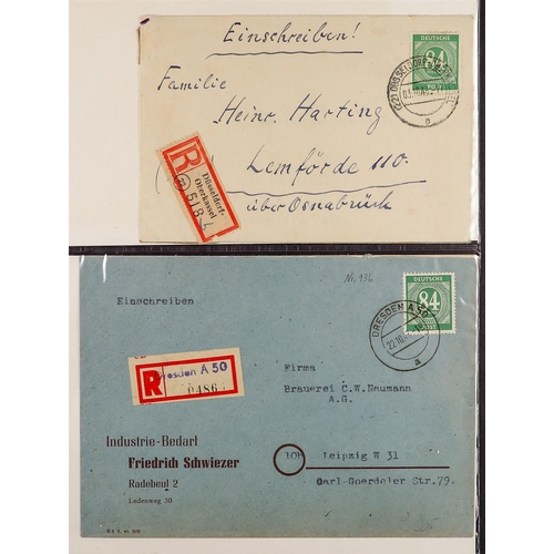 520 - GERMAN ALLIED ZONES 1945-51 POSTCARDS AND COVERS COLLECTION with examples from 'Allied Military Post... 