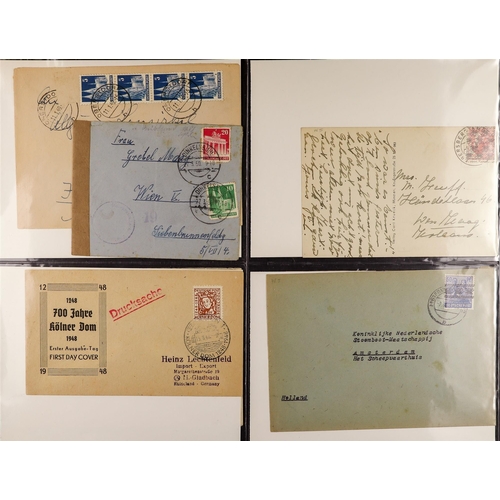 520 - GERMAN ALLIED ZONES 1945-51 POSTCARDS AND COVERS COLLECTION with examples from 'Allied Military Post... 