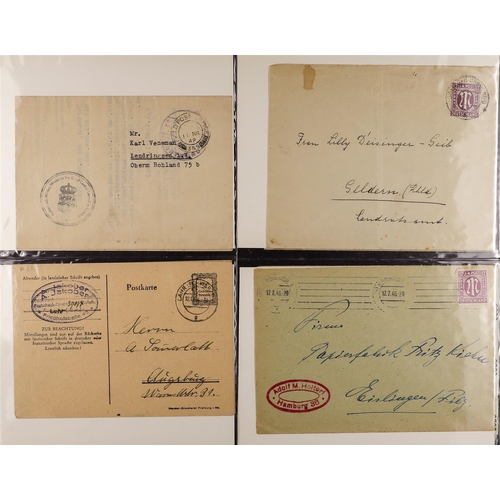 520 - GERMAN ALLIED ZONES 1945-51 POSTCARDS AND COVERS COLLECTION with examples from 'Allied Military Post... 