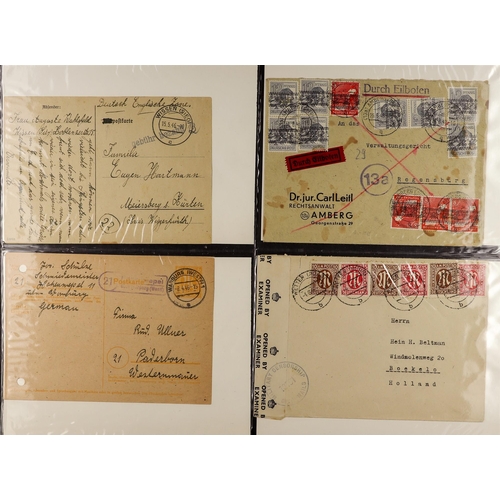 520 - GERMAN ALLIED ZONES 1945-51 POSTCARDS AND COVERS COLLECTION with examples from 'Allied Military Post... 