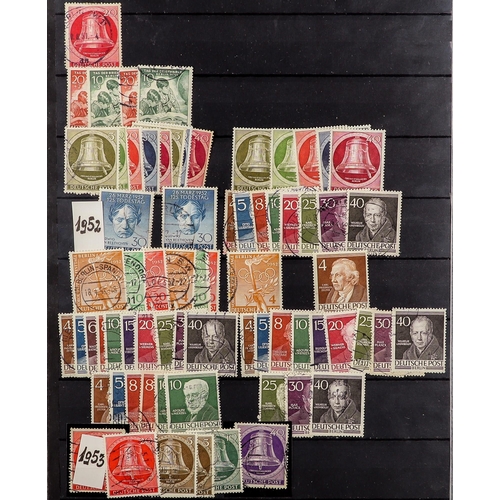 525 - GERMANY - BERLIN 1948-90 INTERESTING ACCUMULATION of fresh mint (mostly never hinged mint) and fine ... 