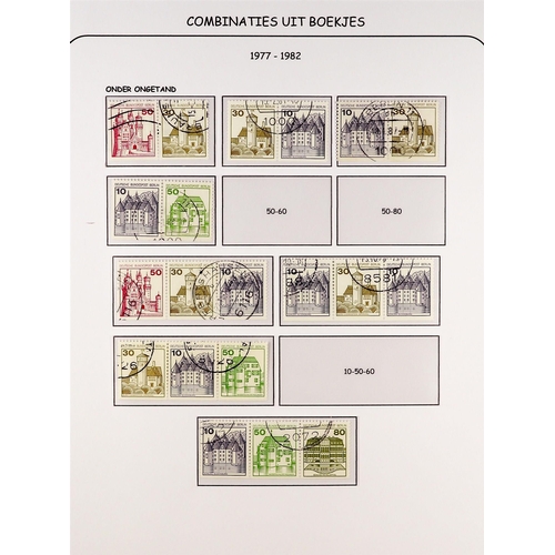 527 - GERMANY - BERLIN 1962-89 SE-TENANT ISSUES a used collection incl. 1989 Tourist Sights set of all imp... 