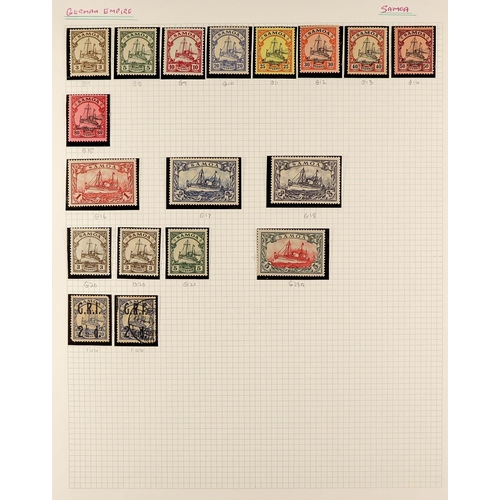 536 - GERMAN COLONIES 1890's-1910's COLLECTION in hingeless mounts on pages, mint & used, includes Kamerun... 