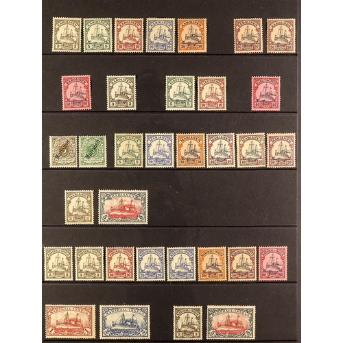 537 - GERMAN COLONIES 1899-1919 MINT COLLECTION to different 5m & surcharges to 15pi on 3m with representa... 