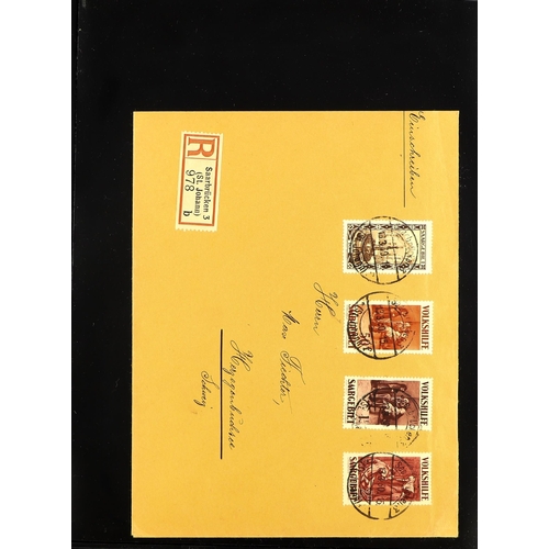 546 - GERMANY - SAAR 1920-53 COVERS a group of commercial and philatelic covers & cards incl. 1927 Welfare... 