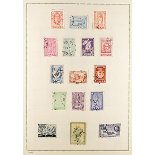 574 - GREECE 1924-1963 USED COLLECTION incl. 1926 Air semi-official set, 1946-47 surcharges set, 1951 St P... 