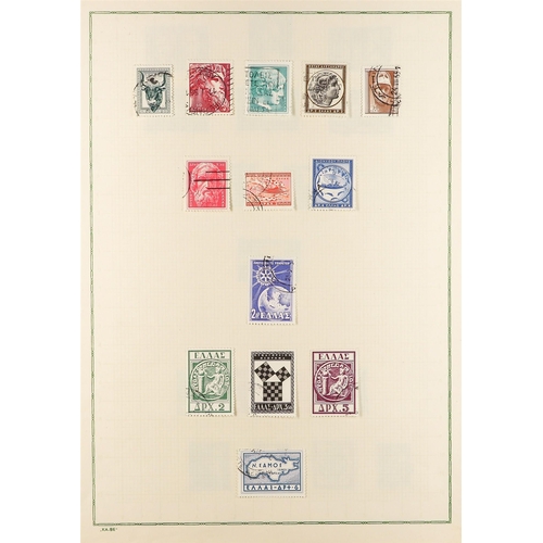 574 - GREECE 1924-1963 USED COLLECTION incl. 1926 Air semi-official set, 1946-47 surcharges set, 1951 St P... 