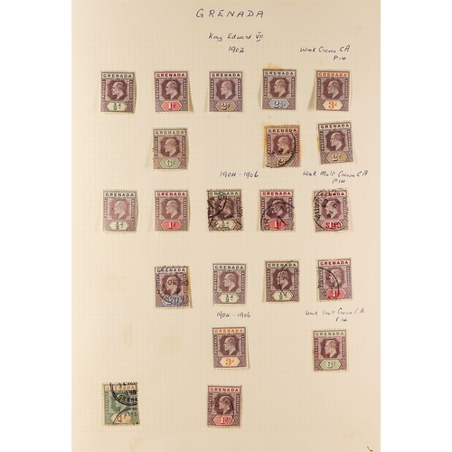 578 - GRENADA 1861-1952 COLLECTION incl. 1861-62 1d & 6d (x2) used, 1863-71 1d (x8) & 6d (x4), 1878 to 6d ... 