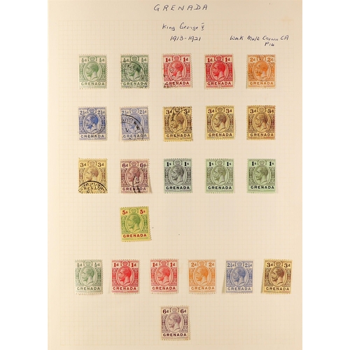 578 - GRENADA 1861-1952 COLLECTION incl. 1861-62 1d & 6d (x2) used, 1863-71 1d (x8) & 6d (x4), 1878 to 6d ... 