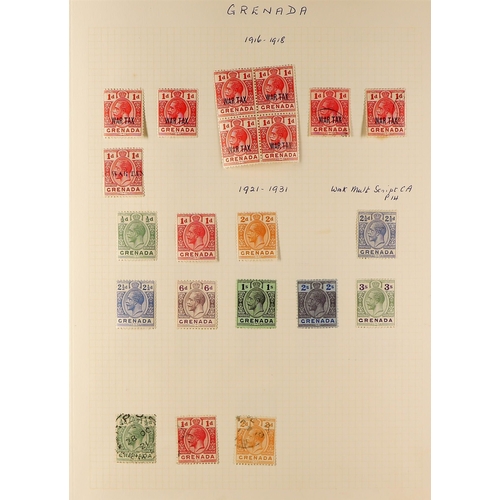 578 - GRENADA 1861-1952 COLLECTION incl. 1861-62 1d & 6d (x2) used, 1863-71 1d (x8) & 6d (x4), 1878 to 6d ... 